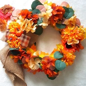 Fall Handmade Wreath Farmhouse Decor Autumn Wreath